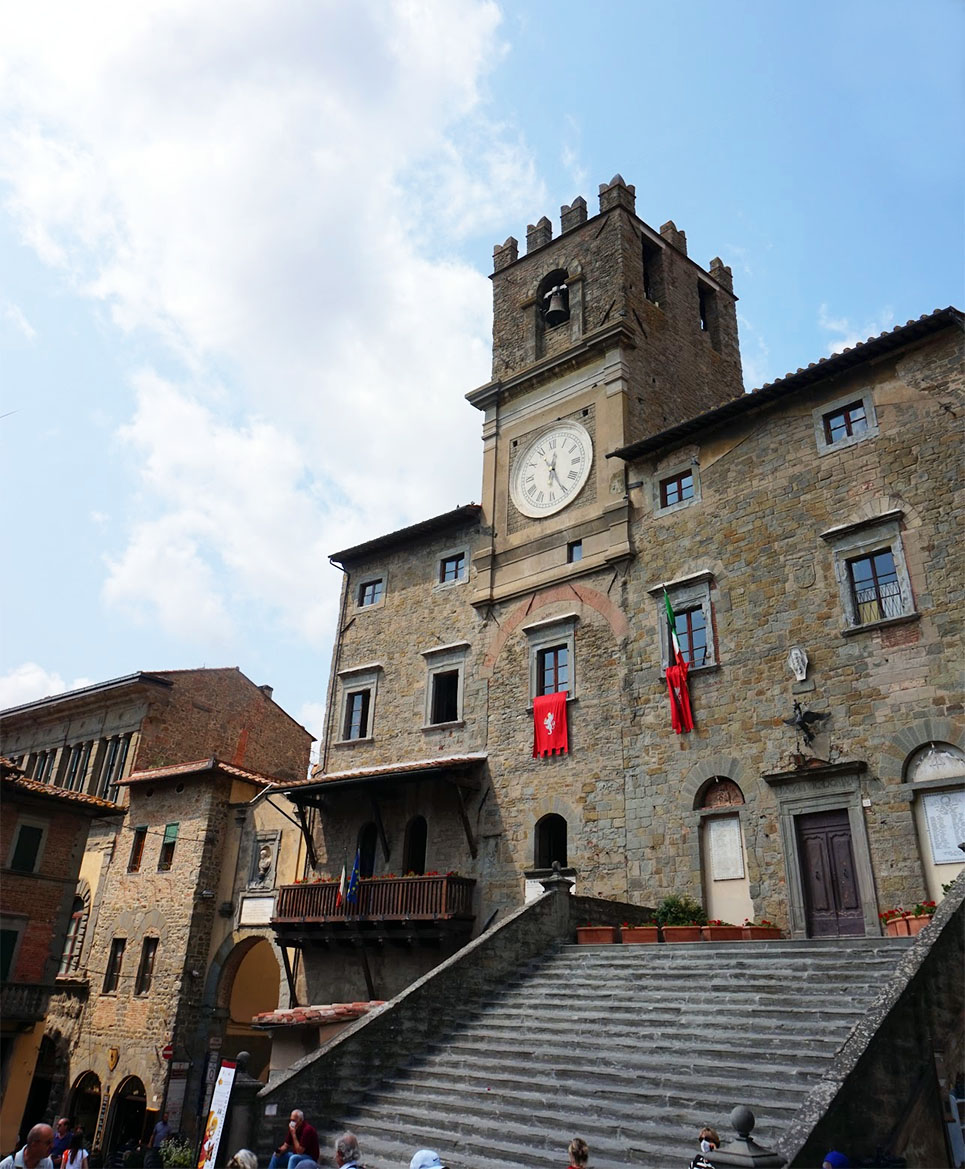 Rathaus von Cortona in der Provinz Arezzo, Toskana