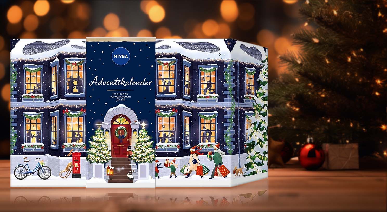 Calendrier De L’Avent 2025 Couronne Par Rituals - Boîte Cadeau Luxe Avec Ruban, Pour Des Surprises Quotidiennes Avant Noël