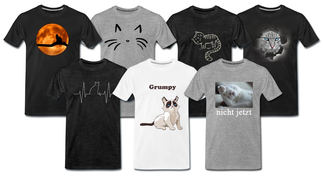 Die beliebtesten Katzen T-Shirts