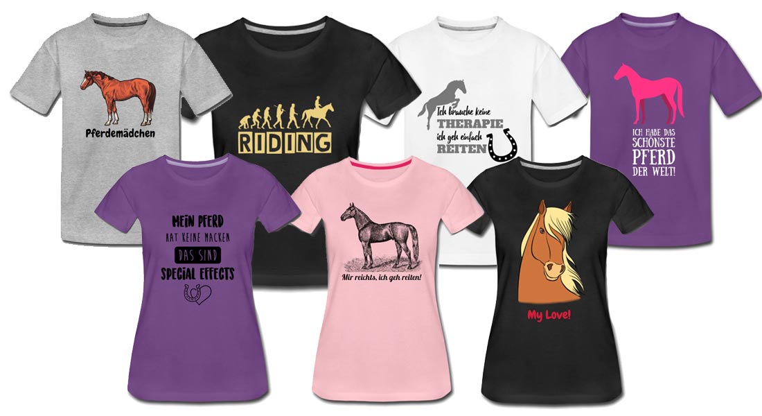 Die beliebtesten Pferde T-Shirts