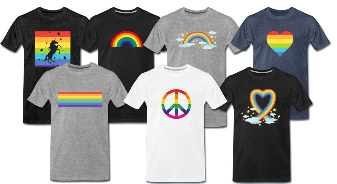Die beliebtesten Regenbogen T-Shirts