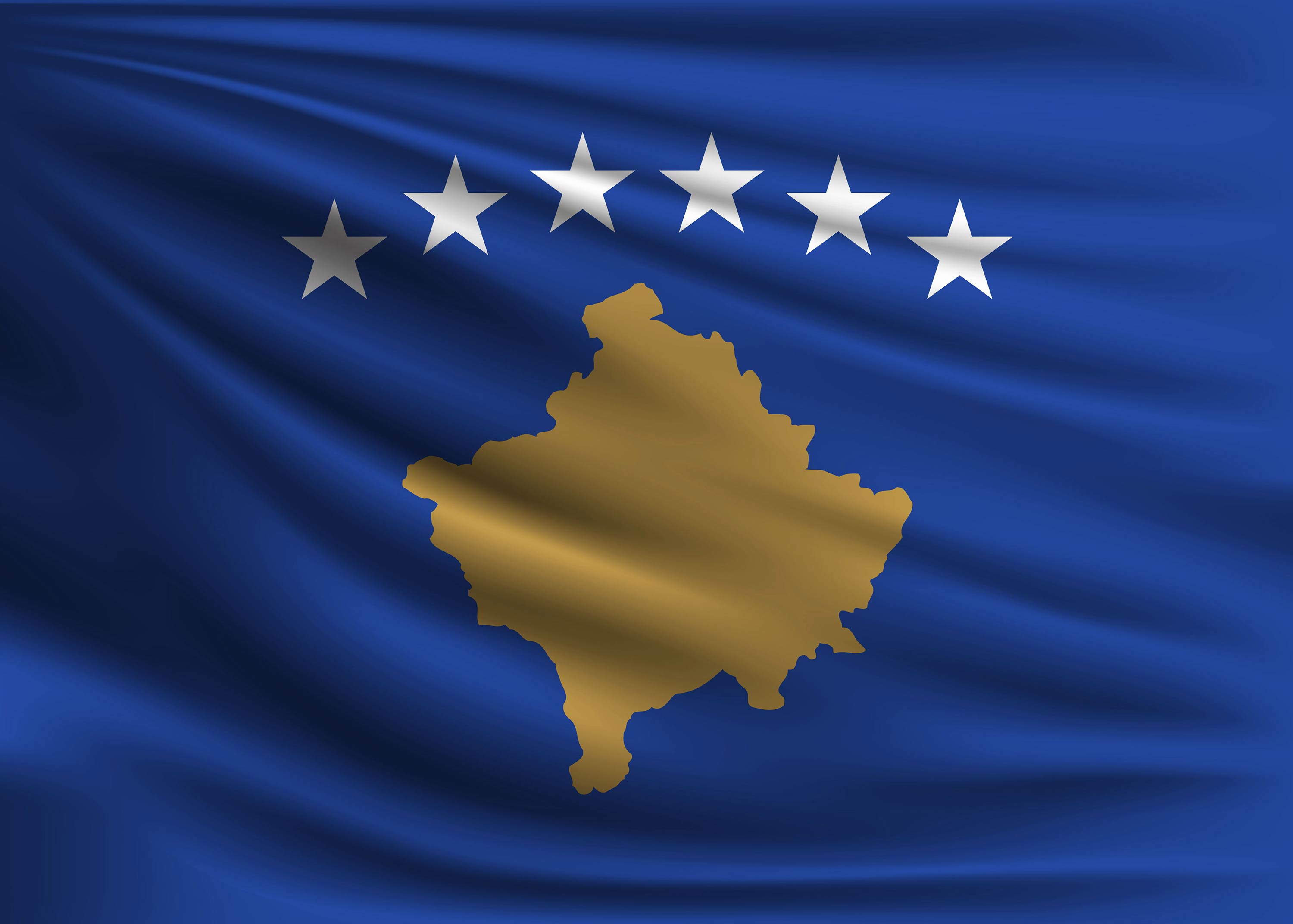 Kosovo Flagge