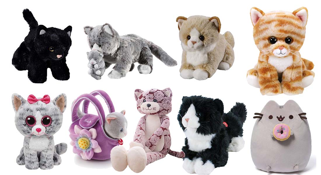 Süß Plüsch Katze Weich Kissen Puppe Spielzeug Geschenk Kinder Freundi