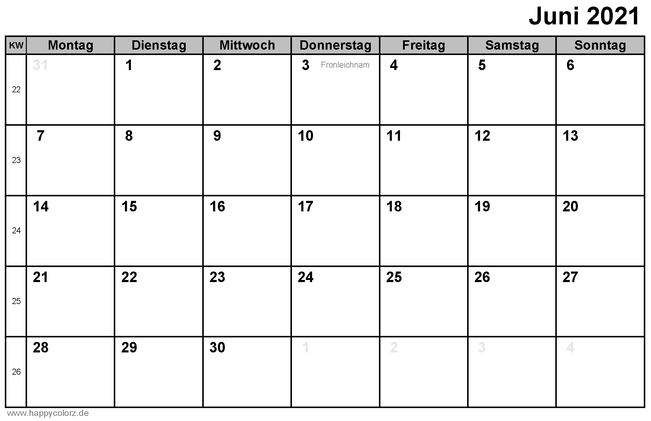 Kalender Monate 2021 als PDF, Excel und Bild Datei ...