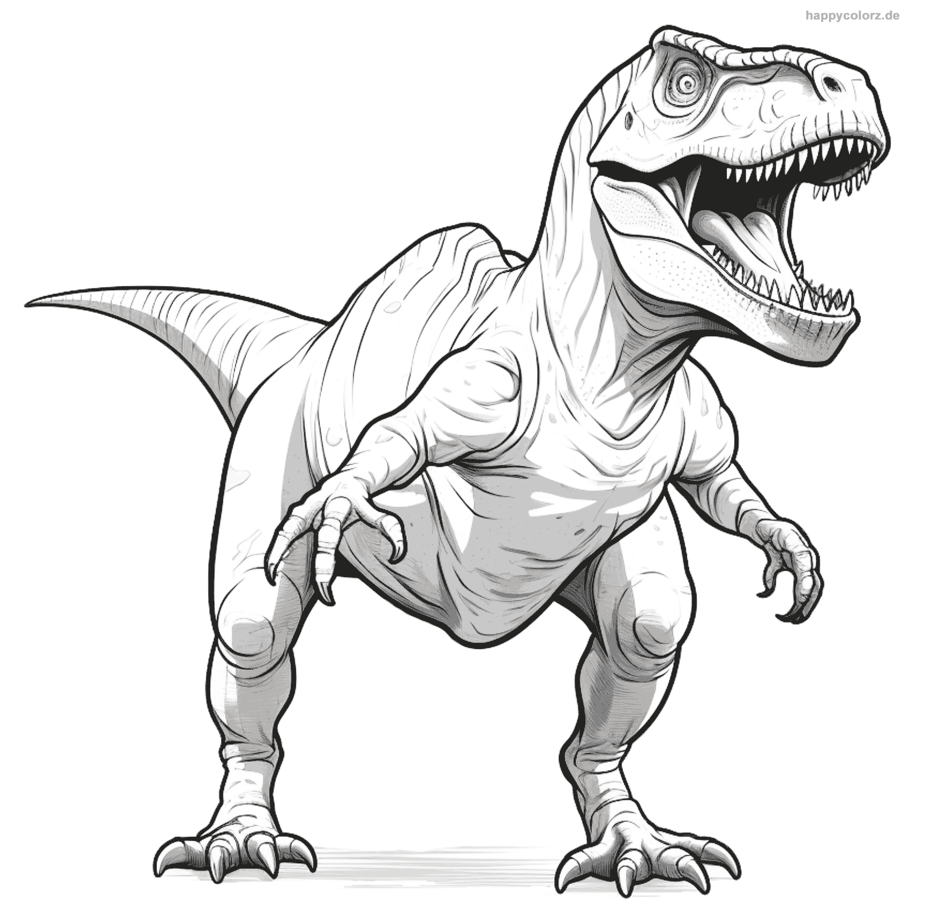 Tyrannosaurus Rex Ausmalbild