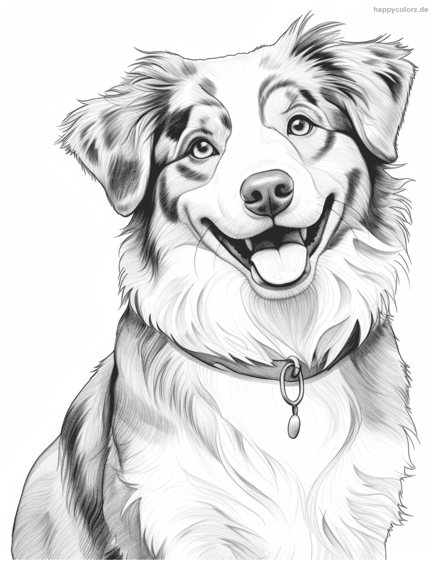 Ausmalbild Hund Kostenlos Malvorlage Hunde Www happycolorz de Ausmalbild Hund Kostenlos Malvorlage Hunde Www happycolorz de