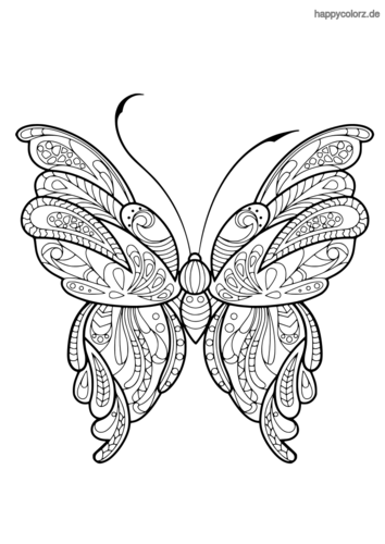 Schmetterling mandala zum ausmalen Ausmalbilder Schmetterling