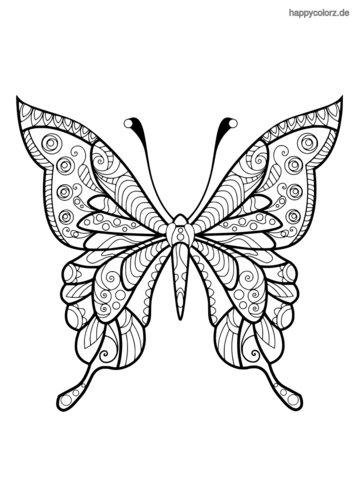 Schmetterling Malvorlage