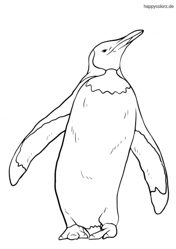malvorlagen weihnachten pinguin