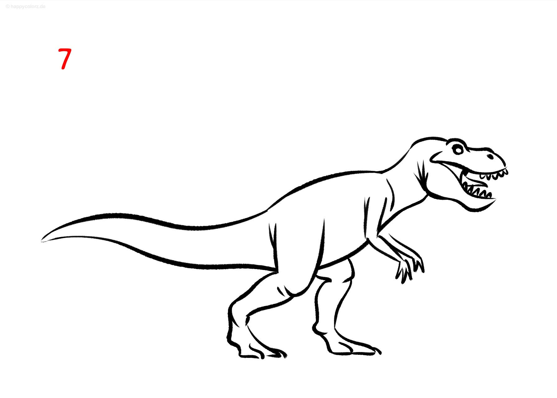 Anleitung: T-Rex zeichnen