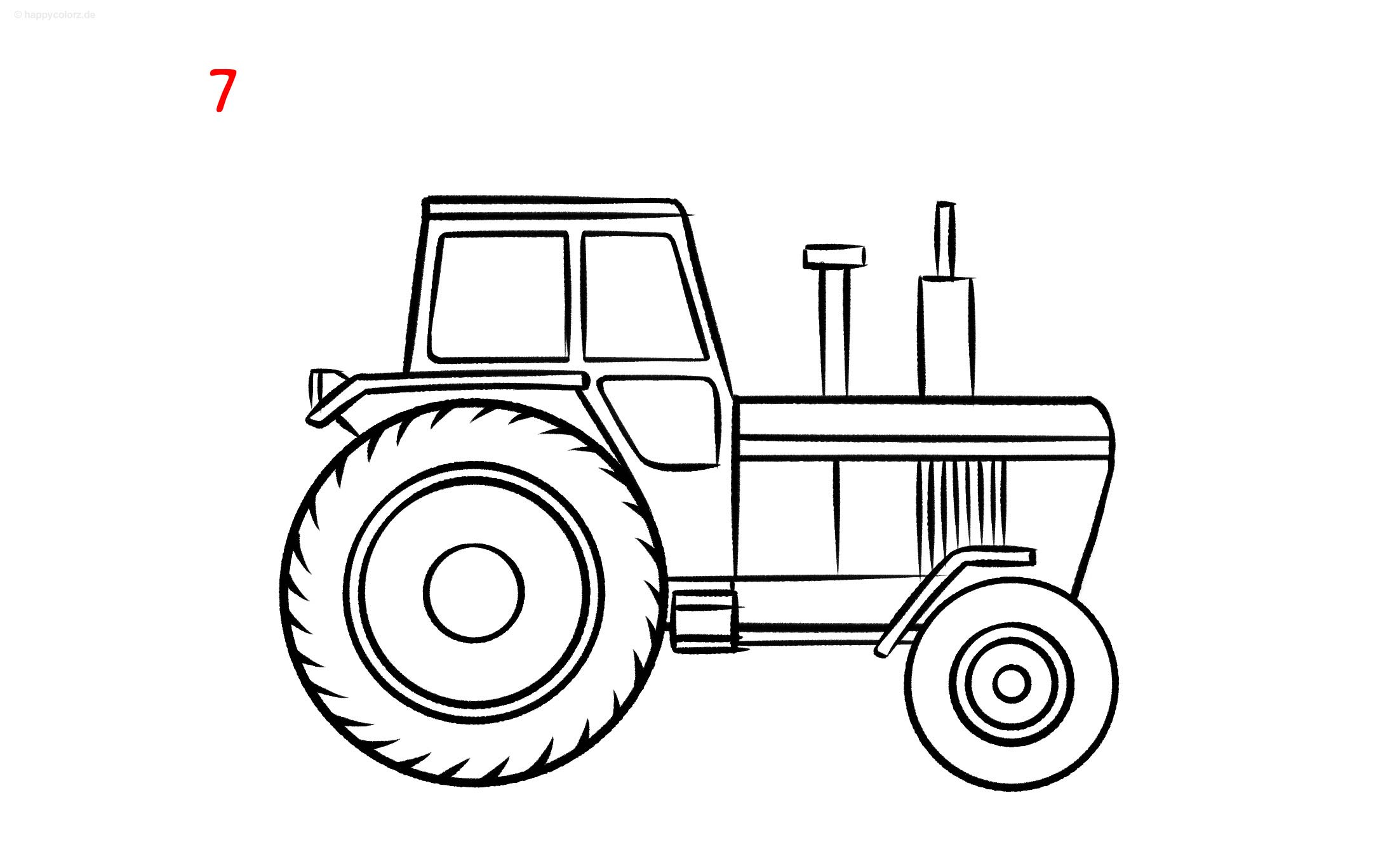 Anleitung: Traktor zeichnen